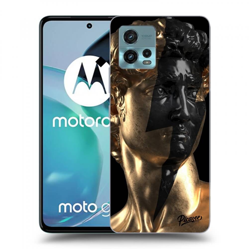 Picasee husă neagră din silicon pentru Motorola Moto G72 - Wildfire - Gold