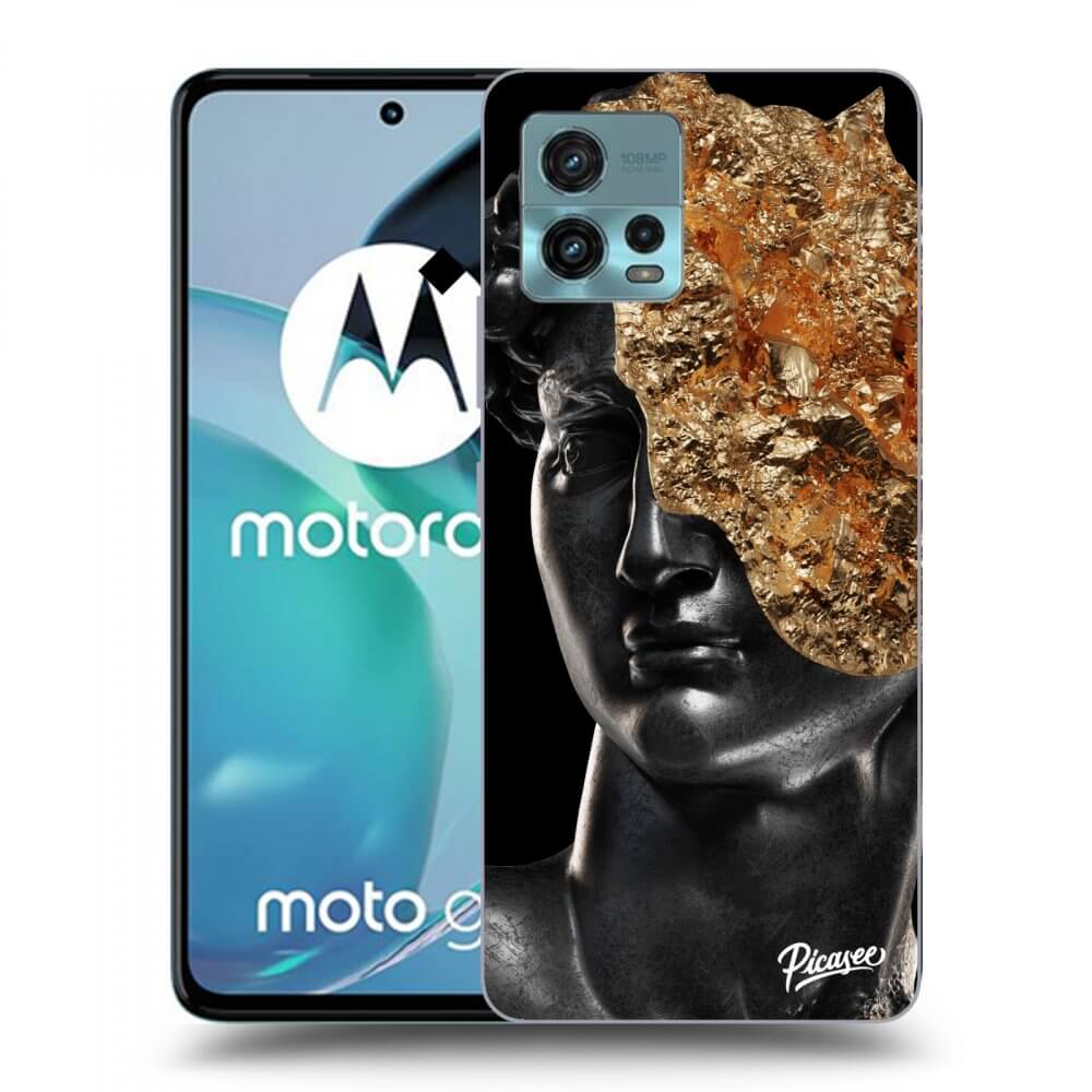 Picasee husă neagră din silicon pentru Motorola Moto G72 - Holigger