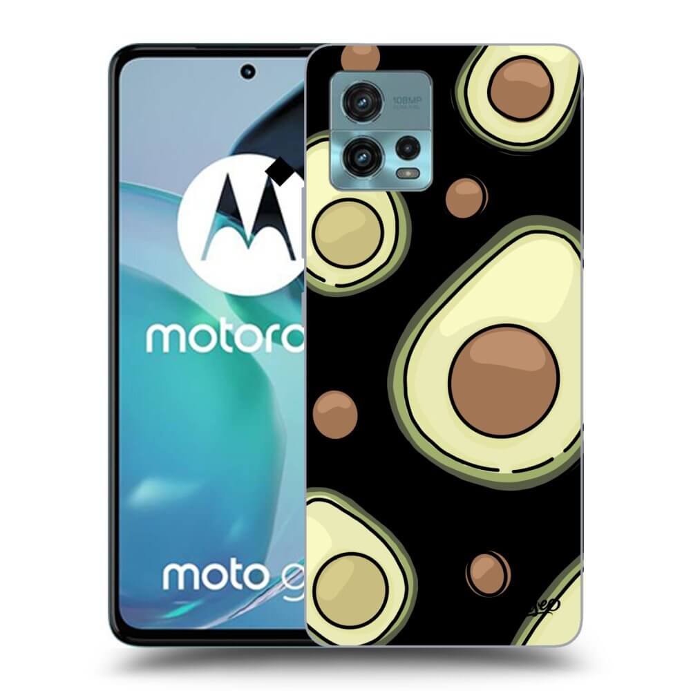 Picasee husă neagră din silicon pentru Motorola Moto G72 - Avocado