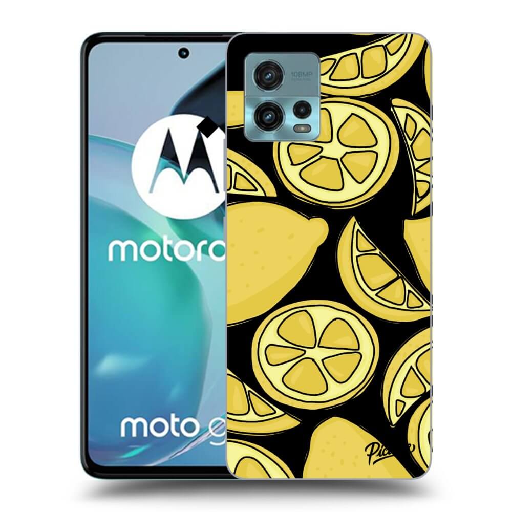 Picasee husă neagră din silicon pentru Motorola Moto G72 - Lemon