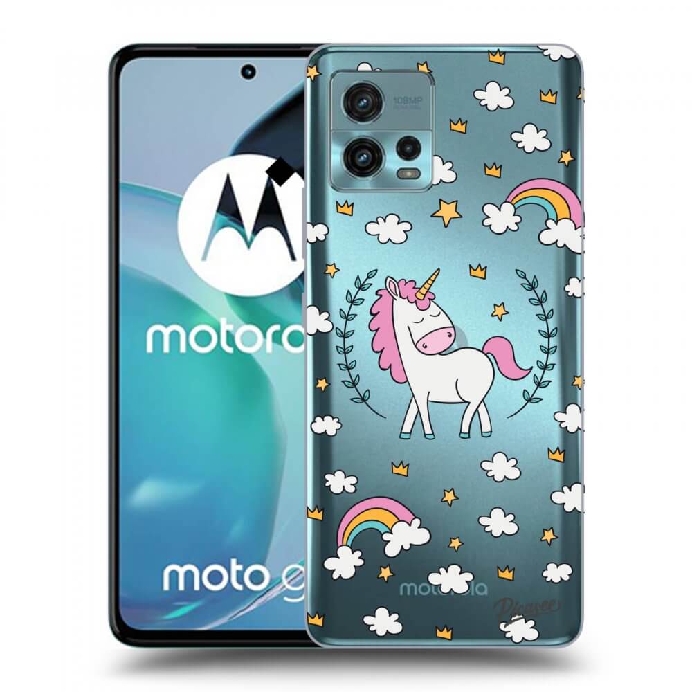 Picasee husă transparentă din silicon pentru Motorola Moto G72 - Unicorn star heaven
