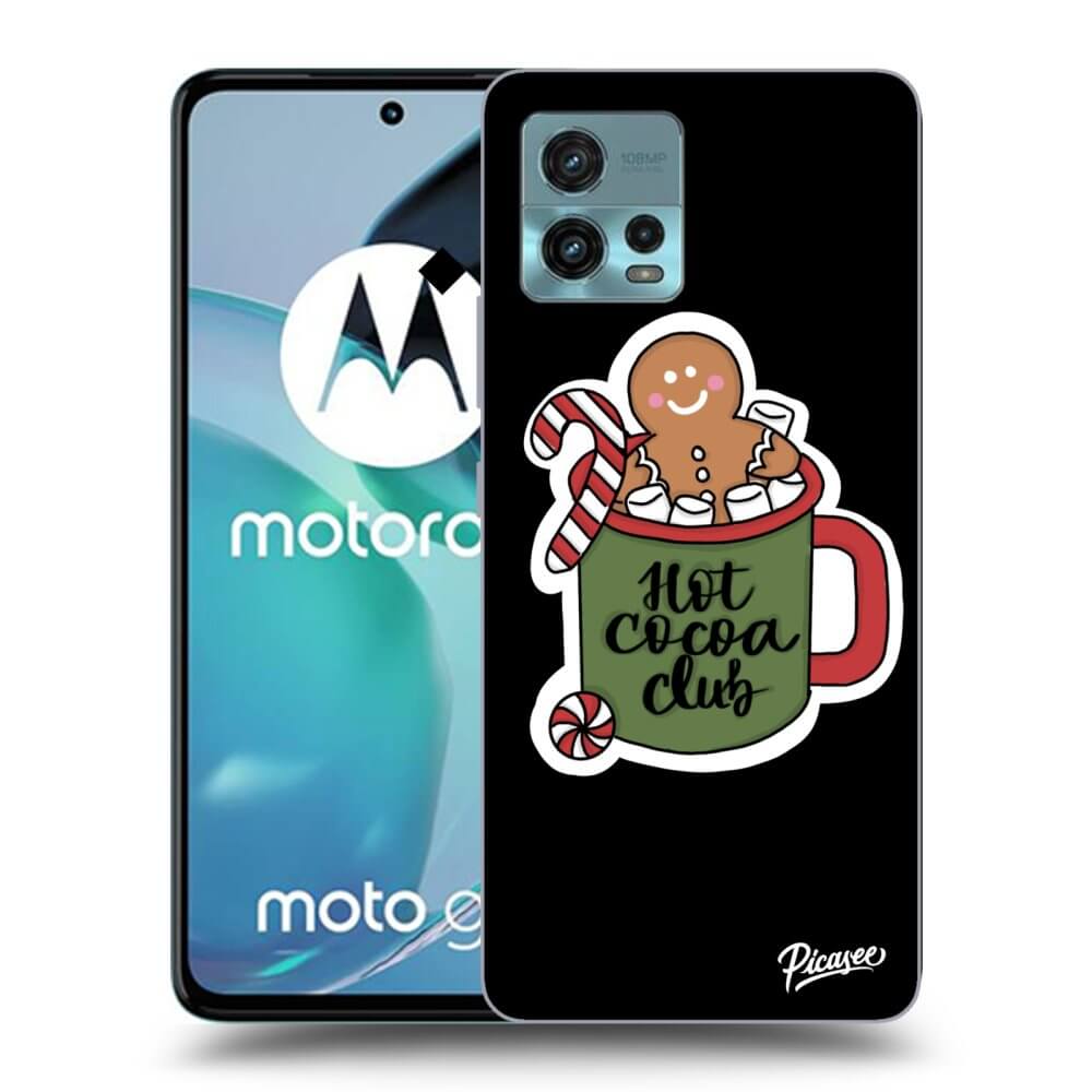 Picasee husă neagră din silicon pentru Motorola Moto G72 - Hot Cocoa Club