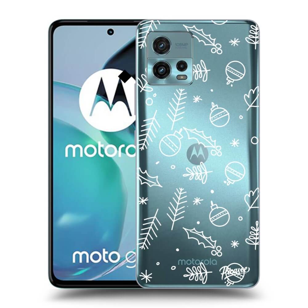 Picasee husă transparentă din silicon pentru Motorola Moto G72 - Mistletoe