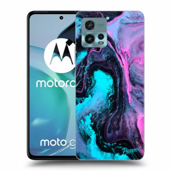Picasee husă neagră din silicon pentru Motorola Moto G72 - Lean 2