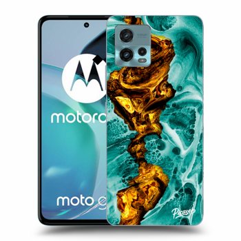Picasee husă neagră din silicon pentru Motorola Moto G72 - Goldsky