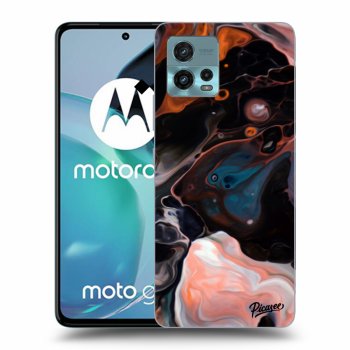 Picasee husă neagră din silicon pentru Motorola Moto G72 - Cream