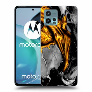 Picasee husă neagră din silicon pentru Motorola Moto G72 - Black Gold