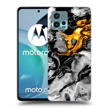 Picasee husă neagră din silicon pentru Motorola Moto G72 - Black Gold 2