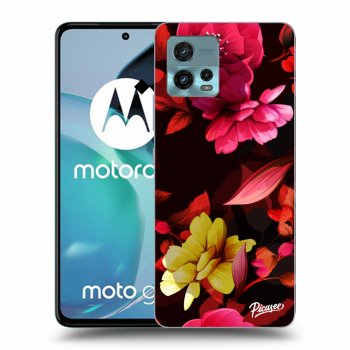 Picasee husă neagră din silicon pentru Motorola Moto G72 - Dark Peonny