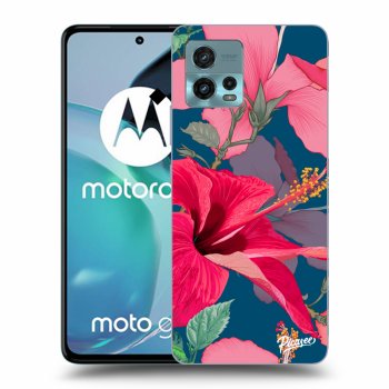 Picasee husă transparentă din silicon pentru Motorola Moto G72 - Hibiscus