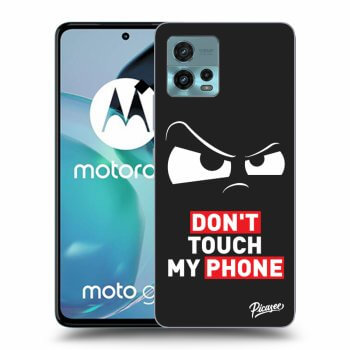 Picasee husă neagră din silicon pentru Motorola Moto G72 - Cloudy Eye - Transparent
