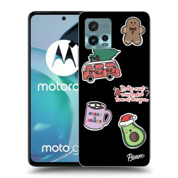 Husă pentru Motorola Moto G72 - Christmas Stickers