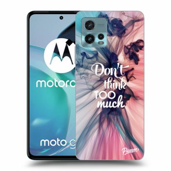 Picasee husă neagră din silicon pentru Motorola Moto G72 - Don't think TOO much
