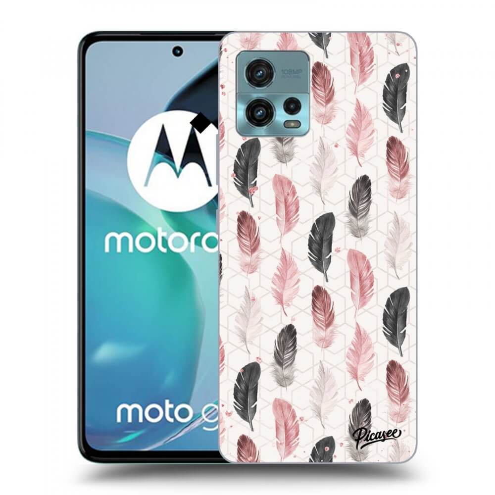 Picasee husă transparentă din silicon pentru Motorola Moto G72 - Feather 2