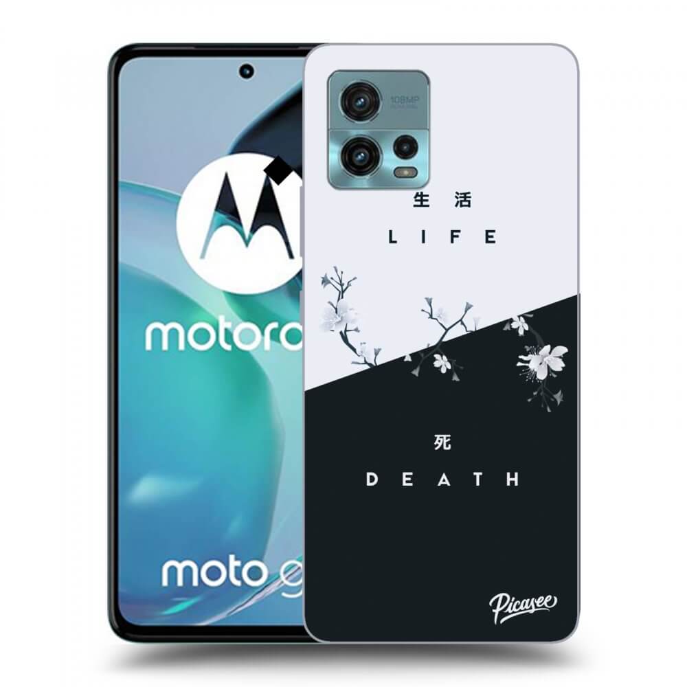 Picasee husă neagră din silicon pentru Motorola Moto G72 - Life - Death