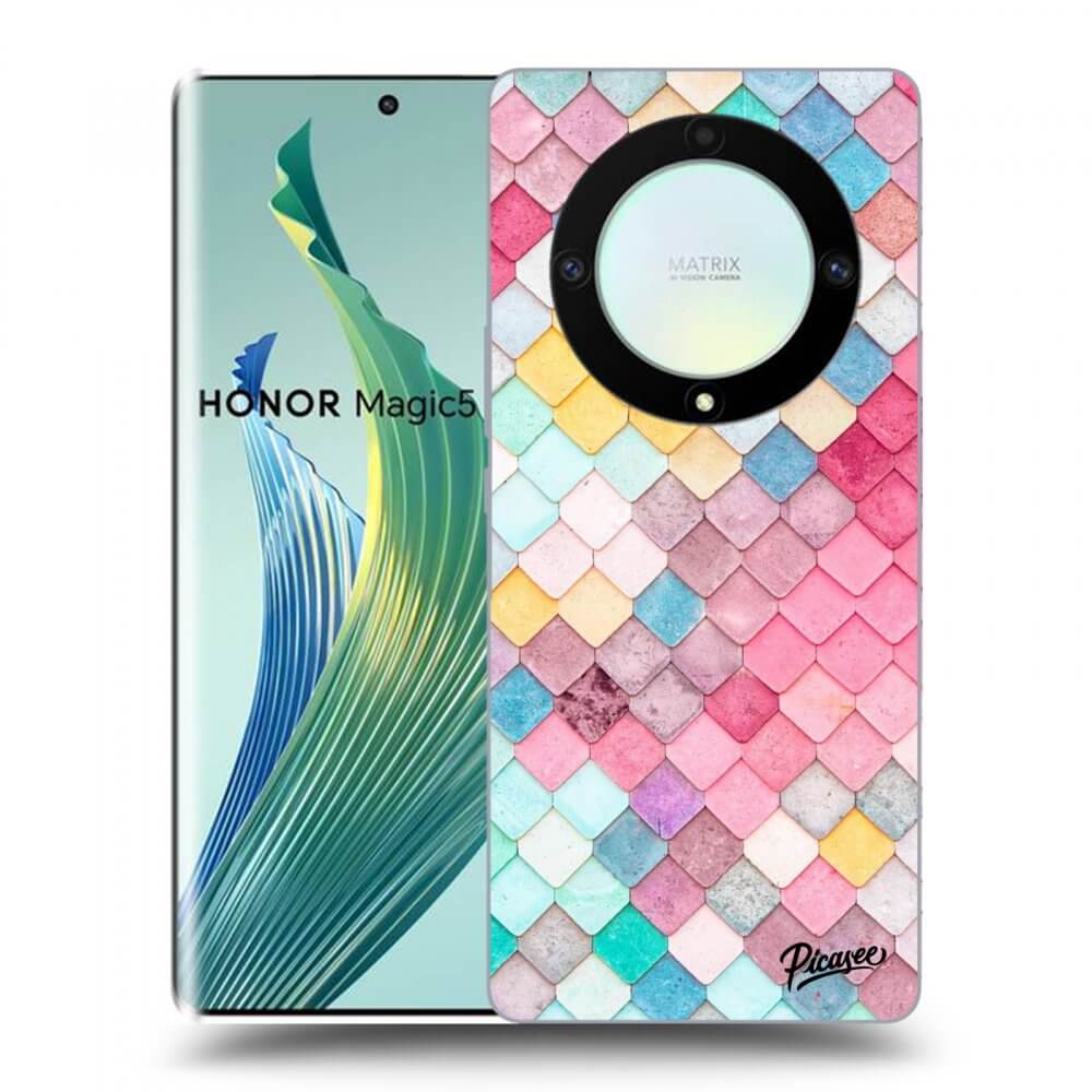 Picasee husă transparentă din silicon pentru Honor Magic5 Lite 5G - Colorful roof