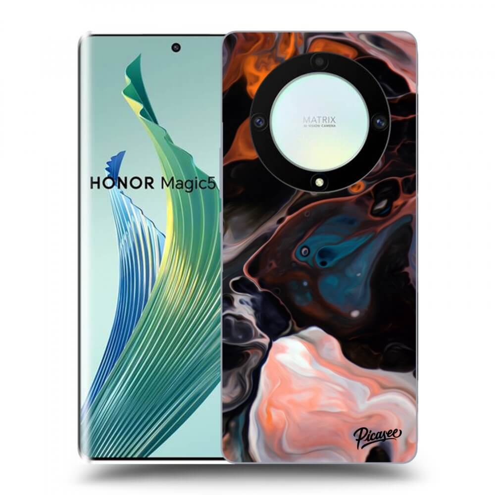 Picasee husă neagră din silicon pentru Honor Magic5 Lite 5G - Cream