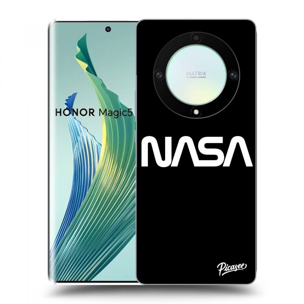 Picasee husă neagră din silicon pentru Honor Magic5 Lite 5G - NASA Basic