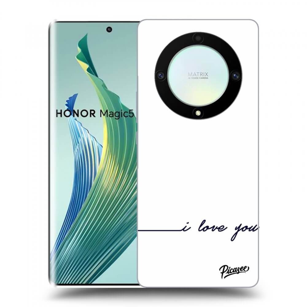 Picasee husă transparentă din silicon pentru Honor Magic5 Lite 5G - I love you