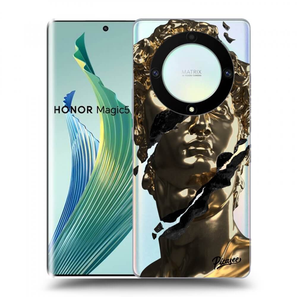 Picasee husă transparentă din silicon pentru Honor Magic5 Lite 5G - Golder