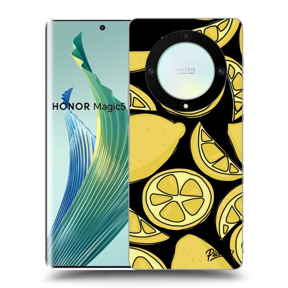 Picasee husă neagră din silicon pentru Honor Magic5 Lite 5G - Lemon