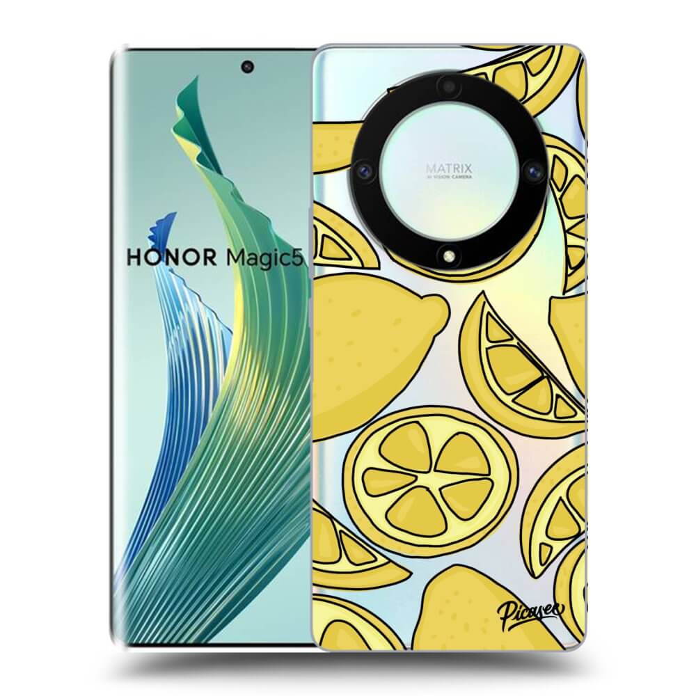 Picasee husă transparentă din silicon pentru Honor Magic5 Lite 5G - Lemon