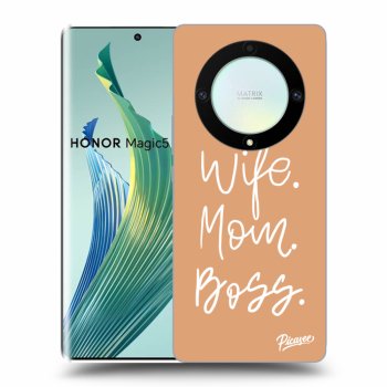 Picasee husă transparentă din silicon pentru Honor Magic5 Lite 5G - Boss Mama