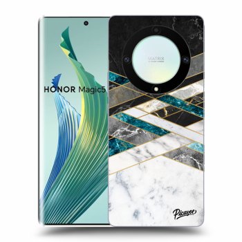 Husă pentru Honor Magic5 Lite 5G - Black & White geometry