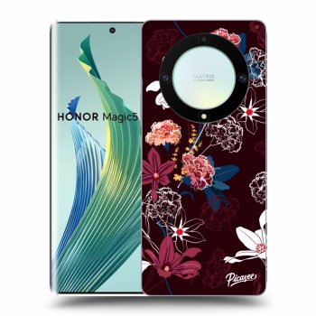 Picasee husă neagră din silicon pentru Honor Magic5 Lite 5G - Dark Meadow