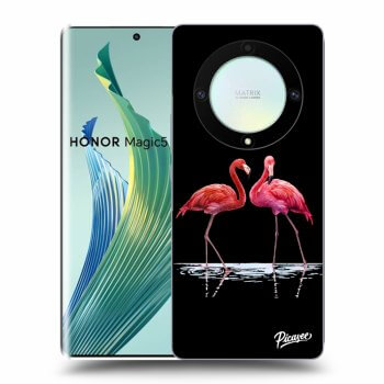 Husă pentru Honor Magic5 Lite 5G - Flamingos couple