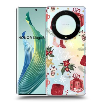 Picasee husă transparentă din silicon pentru Honor Magic5 Lite 5G - Christmas