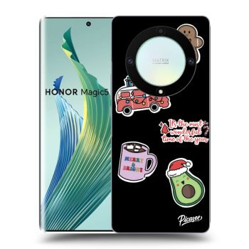 Husă pentru Honor Magic5 Lite 5G - Christmas Stickers