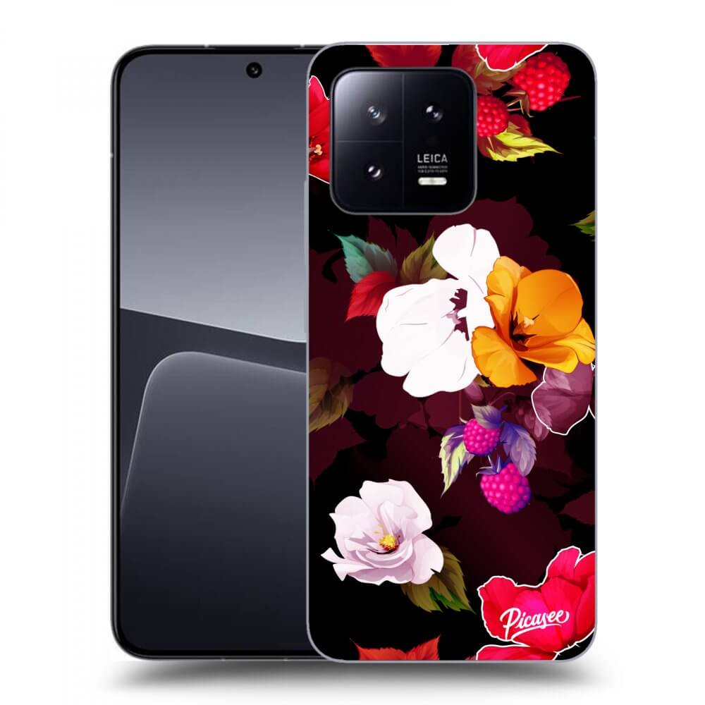 Picasee husă transparentă din silicon pentru Xiaomi 13 - Flowers and Berries