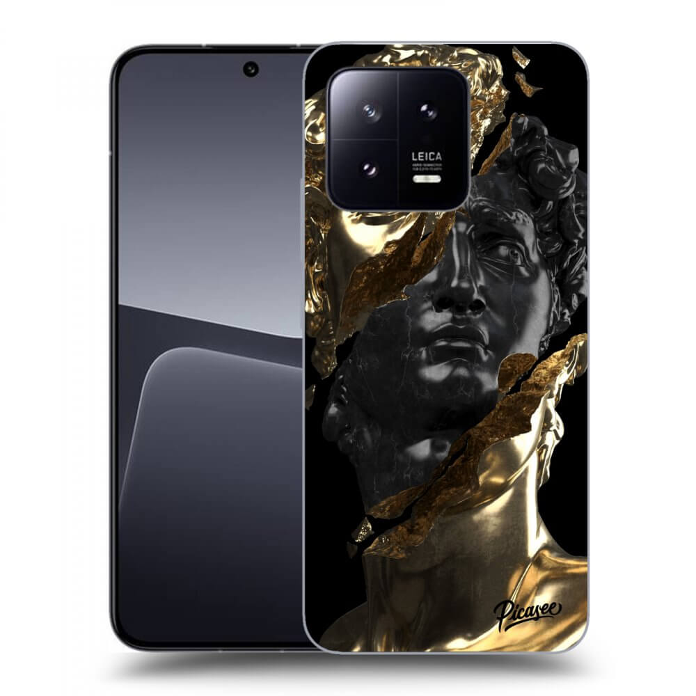 Picasee husă neagră din silicon pentru Xiaomi 13 - Gold - Black