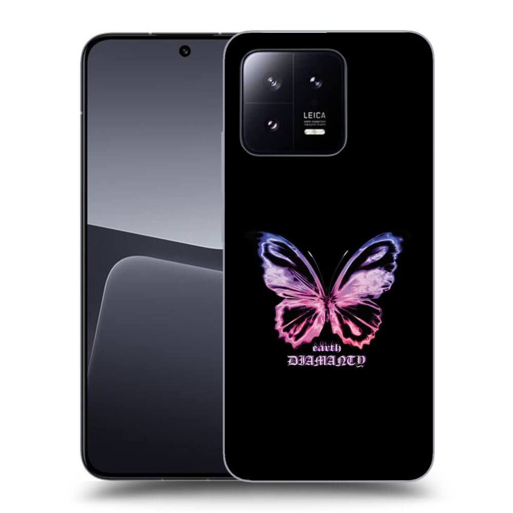 Picasee husă neagră din silicon pentru Xiaomi 13 - Diamanty Purple