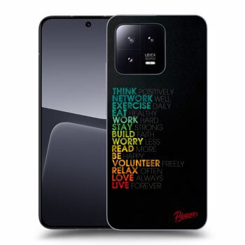 Picasee husă neagră din silicon pentru Xiaomi 13 - Motto life