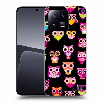 Picasee husă neagră din silicon pentru Xiaomi 13 - Owls