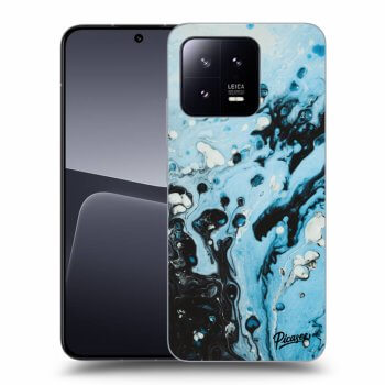 Picasee husă neagră din silicon pentru Xiaomi 13 - Organic blue
