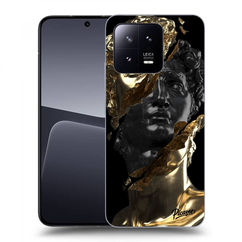 Picasee husă neagră din silicon pentru Xiaomi 13 Pro - Gold - Black
