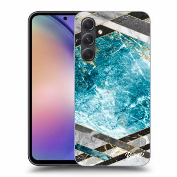 Husă pentru Samsung Galaxy A54 5G - Blue geometry