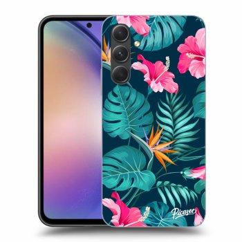 Husă pentru Samsung Galaxy A54 5G - Pink Monstera