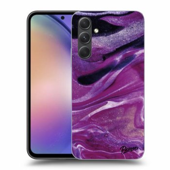 Husă pentru Samsung Galaxy A54 5G - Purple glitter