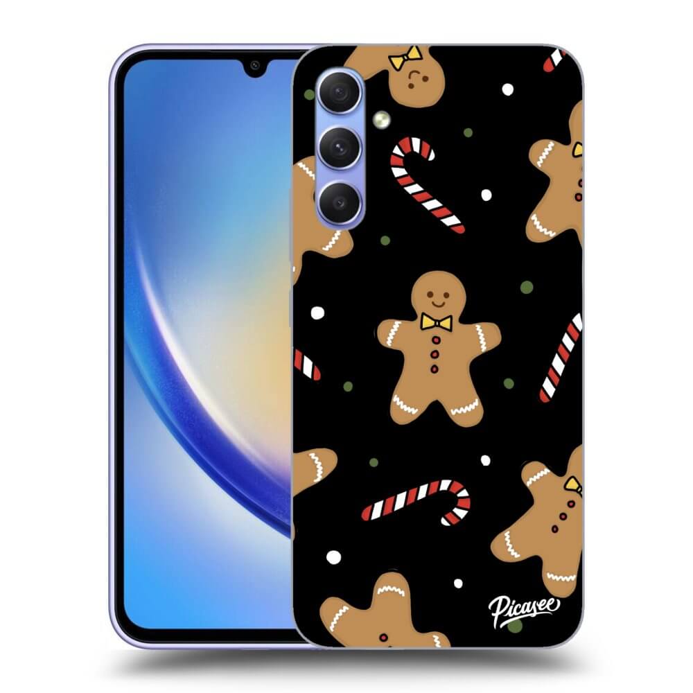 Picasee husă neagră din silicon pentru Samsung Galaxy A34 5G A346B - Gingerbread