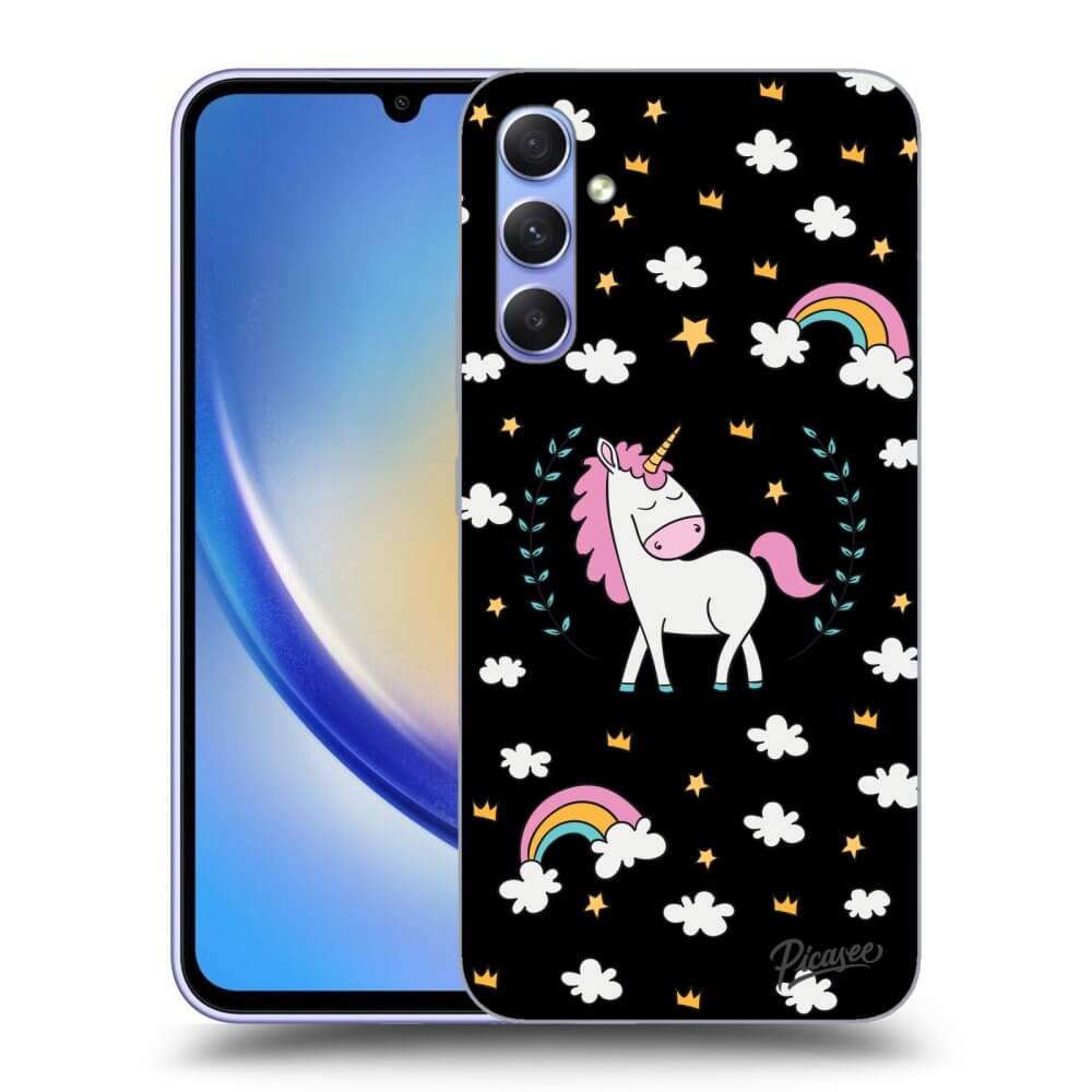 Picasee ULTIMATE CASE pentru Samsung Galaxy A34 5G A346B - Unicorn star heaven