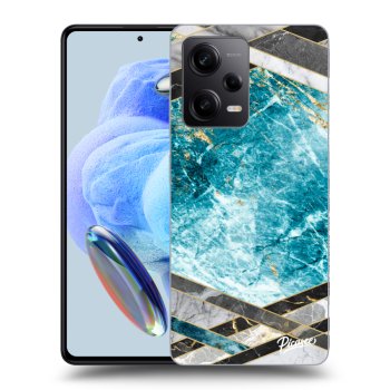 Husă pentru Xiaomi Redmi Note 12 5G - Blue geometry