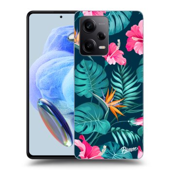 Husă pentru Xiaomi Redmi Note 12 5G - Pink Monstera