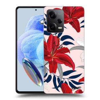 Husă pentru Xiaomi Redmi Note 12 5G - Red Lily