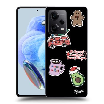 Husă pentru Xiaomi Redmi Note 12 5G - Christmas Stickers