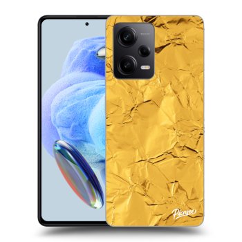 Picasee husă neagră din silicon pentru Xiaomi Redmi Note 12 5G - Gold