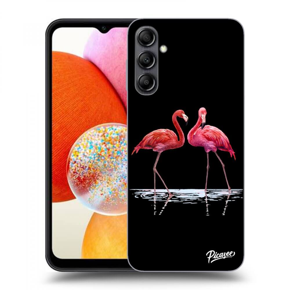 Picasee ULTIMATE CASE pentru Samsung Galaxy A14 4G A145R - Flamingos couple